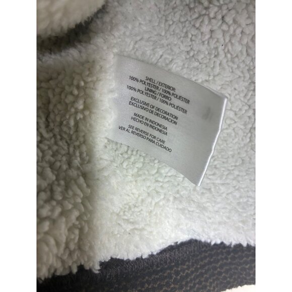 Orvis 1/4 Zip Pullover Fleece Sherpa Lined Sweater Oversized Brown Men Sz XXL .g - Picture 8 of 8